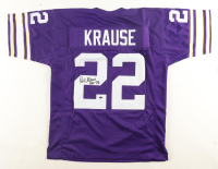 Paul Krause Signed Jersey Inscribed "HOF 98" (Schwartz) at PristineAuction.com