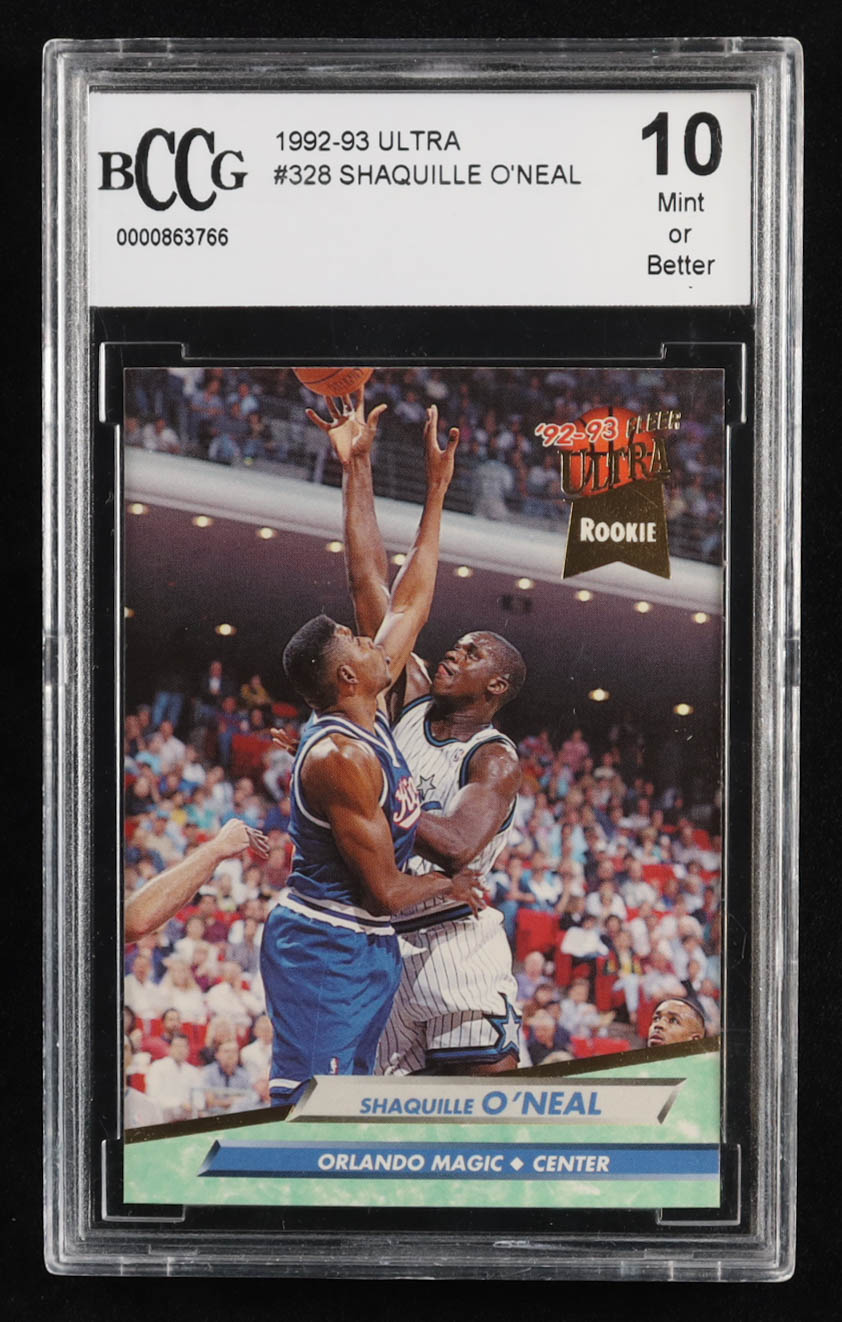 Shaquille O'Neal 1992-93 Ultra #328 RC (BCCG 10) at PristineAuction.com Shaquille O'Neal 1992-93 Ultra #328 RC (BCCG 10) at PristineAuction.com