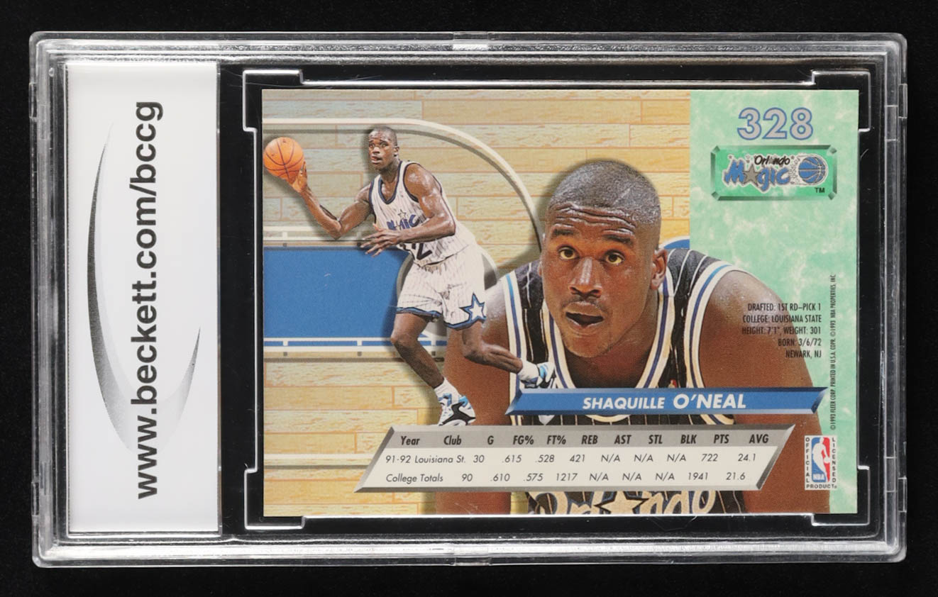 Shaquille O'Neal 1992-93 Ultra #328 RC (BCCG 10) at PristineAuction.com Shaquille O'Neal 1992-93 Ultra #328 RC (BCCG 10) at PristineAuction.com