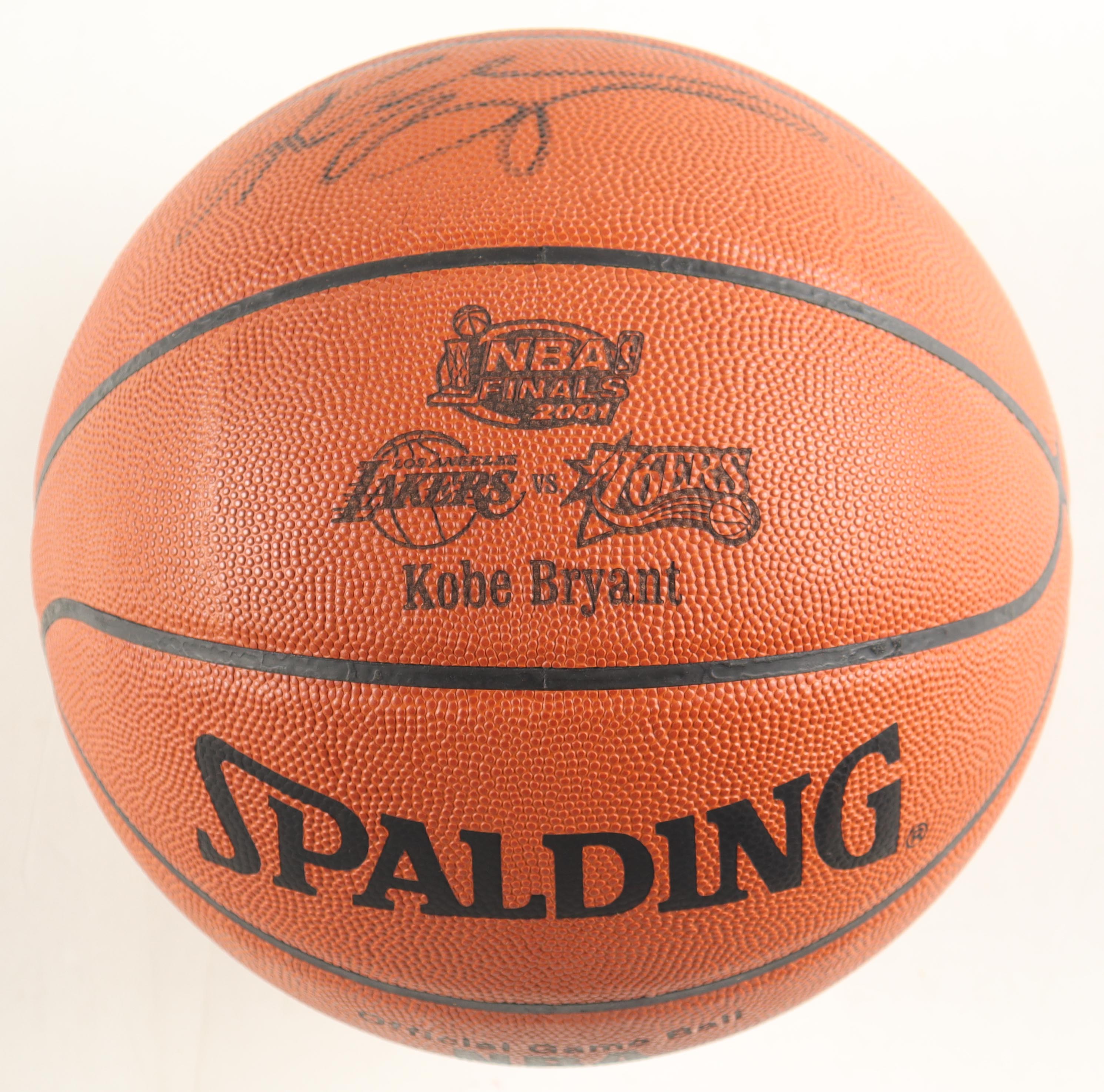 Kobe Bryant Signed 2001 Finals Logo Spalding Official NBA Game Ball (Beckett, JSA & PSA) at PristineAuction.com Kobe Bryant Signed 2001 Finals Logo Spalding Official NBA Game Ball (Beckett, JSA & PSA) at PristineAuction.com