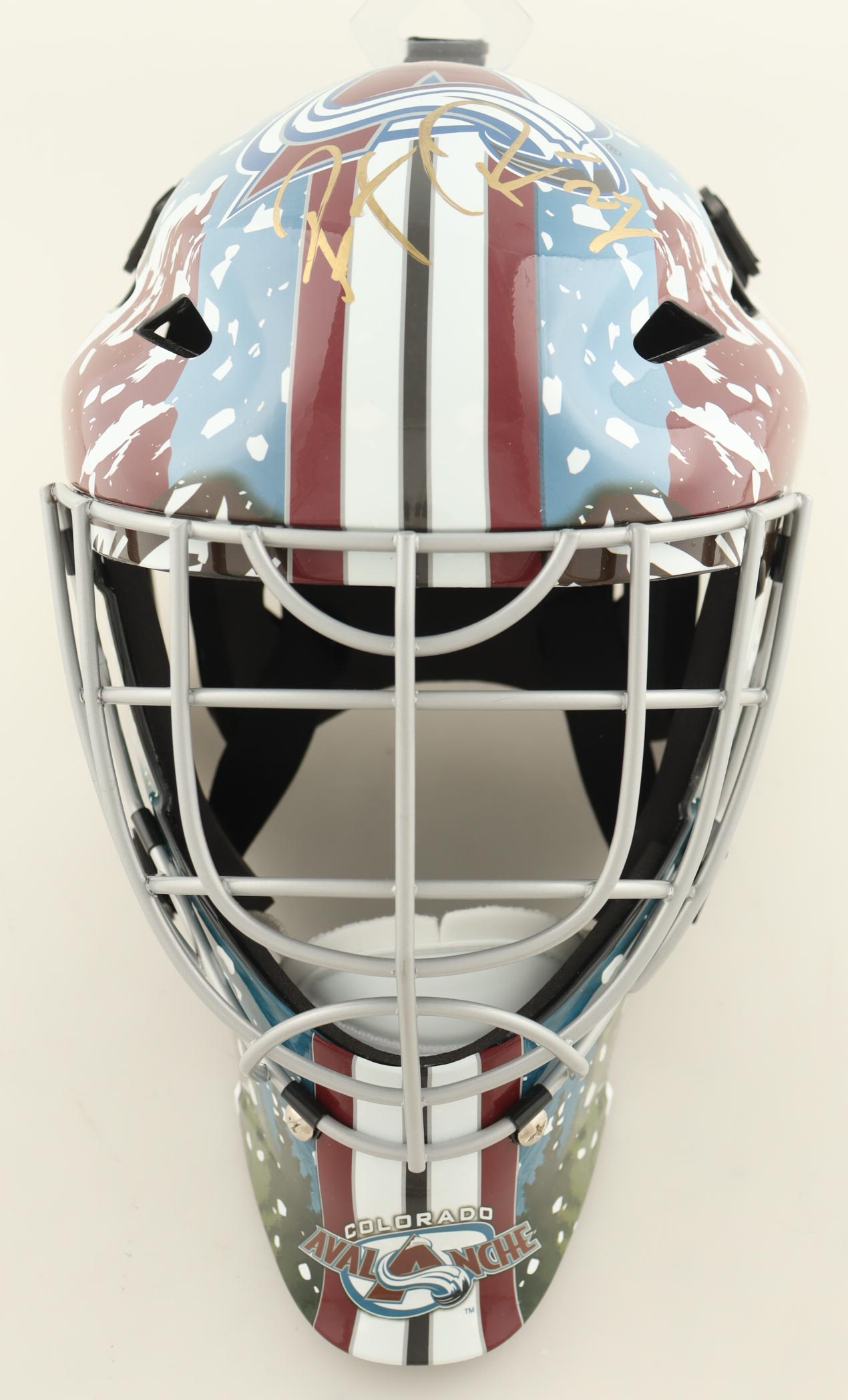 Patrick Roy Signed Avalanche Full-Size Goalie Hockey Helmet (Beckett) at PristineAuction.com Patrick Roy Signed Avalanche Full-Size Goalie Hockey Helmet (Beckett) at PristineAuction.com