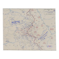 Vince Speranza & Bradford Freeman Signed "Battle of the Bulge Map" 8x10 Photo (PSA) at PristineAuction.com