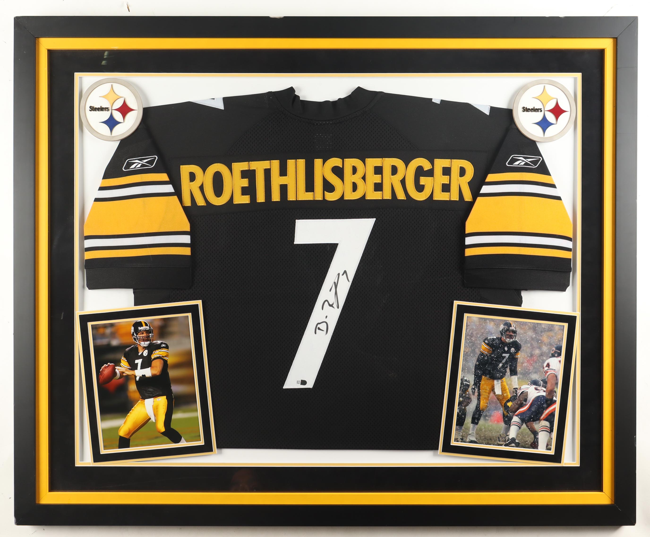 Ben Roethlisberger Signed Custom Framed Jersey Display with Photos (Fanatics) at PristineAuction.com Ben Roethlisberger Signed Custom Framed Jersey Display with Photos (Fanatics) at PristineAuction.com