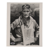 Joe Foss Signed 8x10 Photo (PSA) WWII VMF-121 Ace 26 Victories at PristineAuction.com