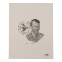 Roger Locher Signed 8x10 Print (PSA) Vietnam 555th TFS Triple Nickle Pilot at PristineAuction.com