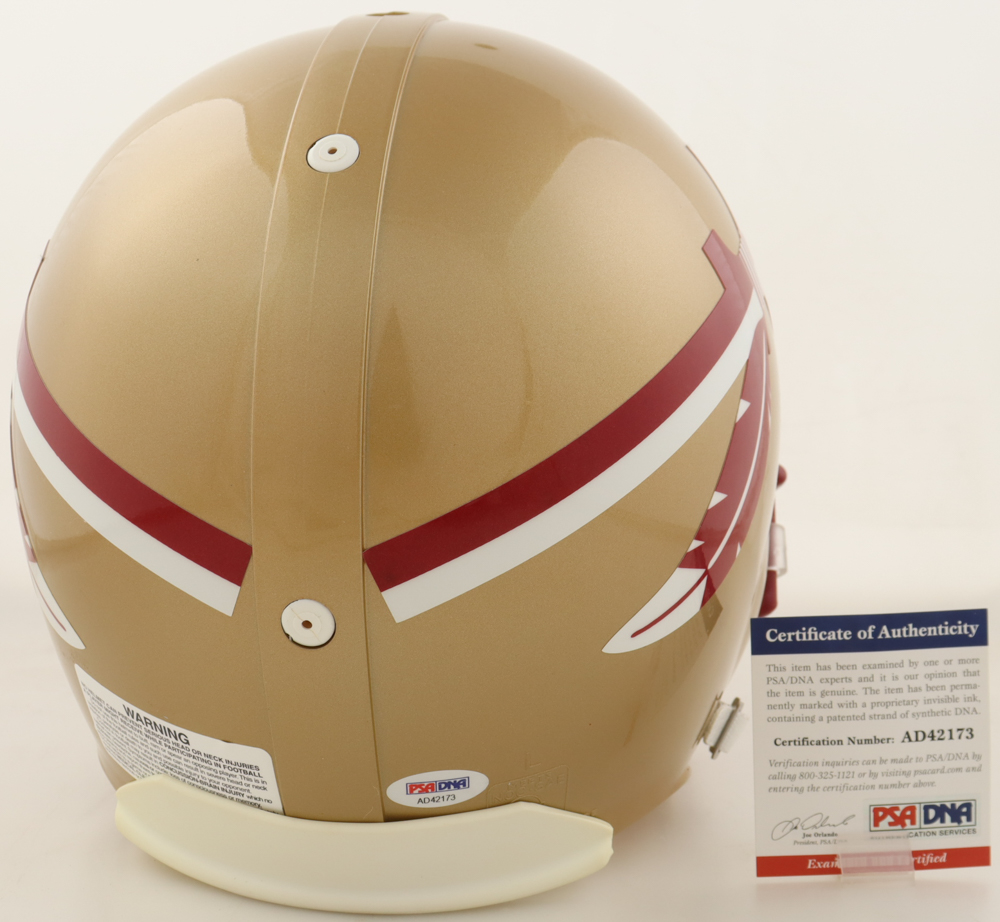 Bobby Bowden Signed Florida State Seminoles Full-Size Authentic On-Field Helmet (PSA) at PristineAuction.com Bobby Bowden Signed Florida State Seminoles Full-Size Authentic On-Field Helmet (PSA) at PristineAuction.com