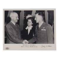 Jefferson DeBlanc Signed 8x10 Photo (PSA) WWII USMC Medal of Honor Recipient at PristineAuction.com