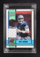 Troy Aikman 2024 Jersey Fusion 1989 Topps Record Breaker at PristineAuction.com