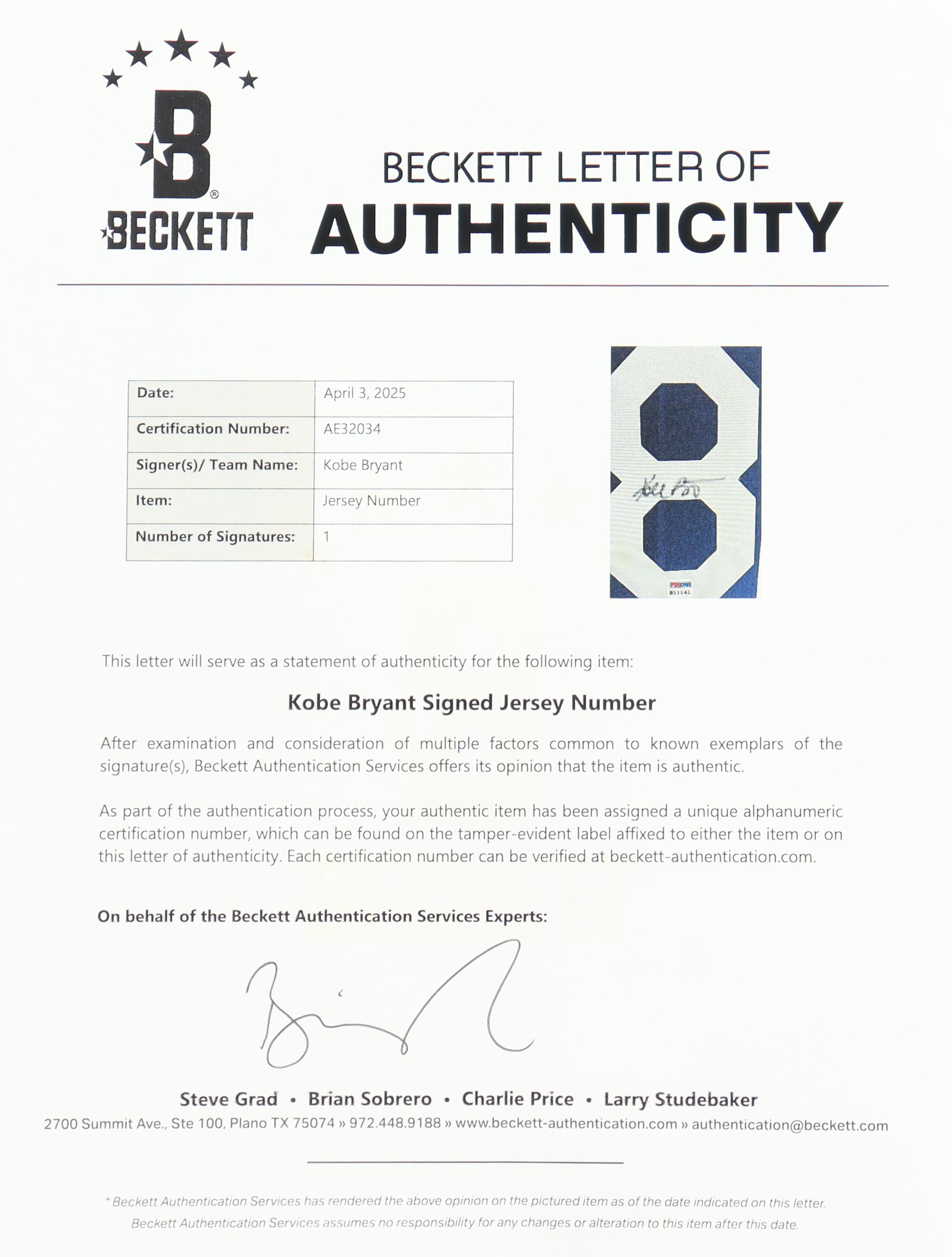 Kobe Bryant Signed LE 2000-01 Lakers Mitchell & Ness Jersey with NBA Finals Patch #7/8 (PSA & Beckett) at PristineAuction.com Kobe Bryant Signed LE 2000-01 Lakers Mitchell & Ness Jersey with NBA Finals Patch #7/8 (PSA & Beckett) at PristineAuction.com