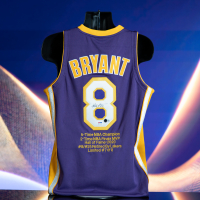 Kobe Bryant Signed LE 2000-01 Lakers Mitchell & Ness Jersey with NBA Finals Patch #7/8 (PSA & Beckett) at PristineAuction.com