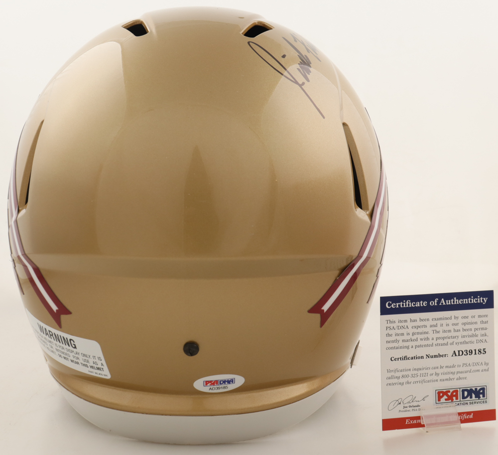 Jimbo Fisher & Jameis Winston Signed Florida State Seminoles Full-Size Speed Helmet (PSA) at PristineAuction.com Jimbo Fisher & Jameis Winston Signed Florida State Seminoles Full-Size Speed Helmet (PSA) at PristineAuction.com