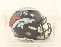 Champ Bailey Signed Broncos Speed Mini Helmet With Display Case (JSA) at PristineAuction.com