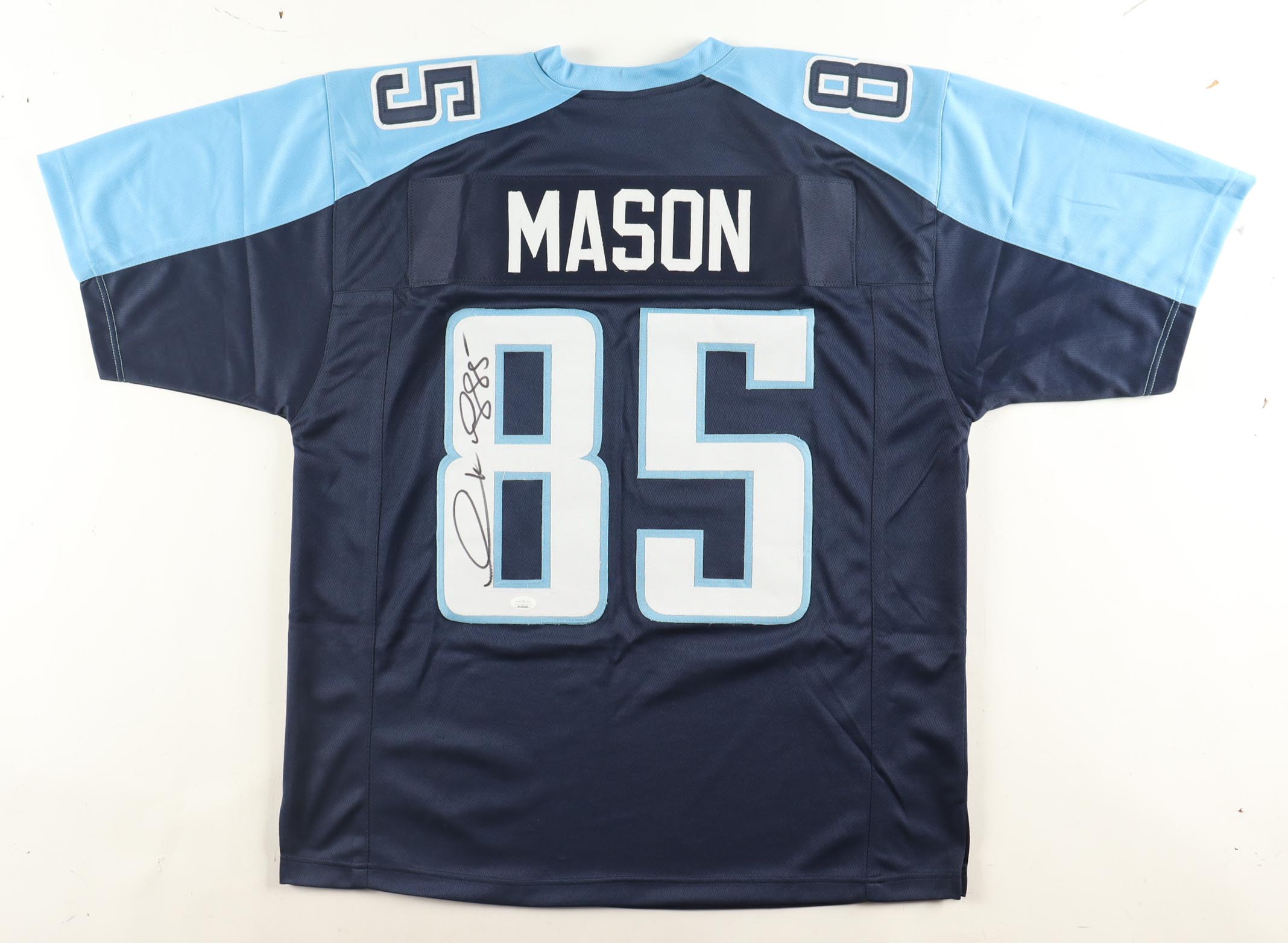 Derrick Mason Signed Jersey (JSA) at PristineAuction.com Derrick Mason Signed Jersey (JSA) at PristineAuction.com