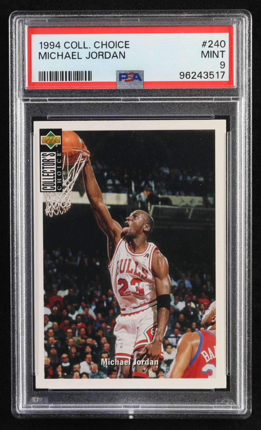 Michael Jordan 1994-95 Collector's Choice #240 (PSA 9) at PristineAuction.com Michael Jordan 1994-95 Collector's Choice #240 (PSA 9) at PristineAuction.com