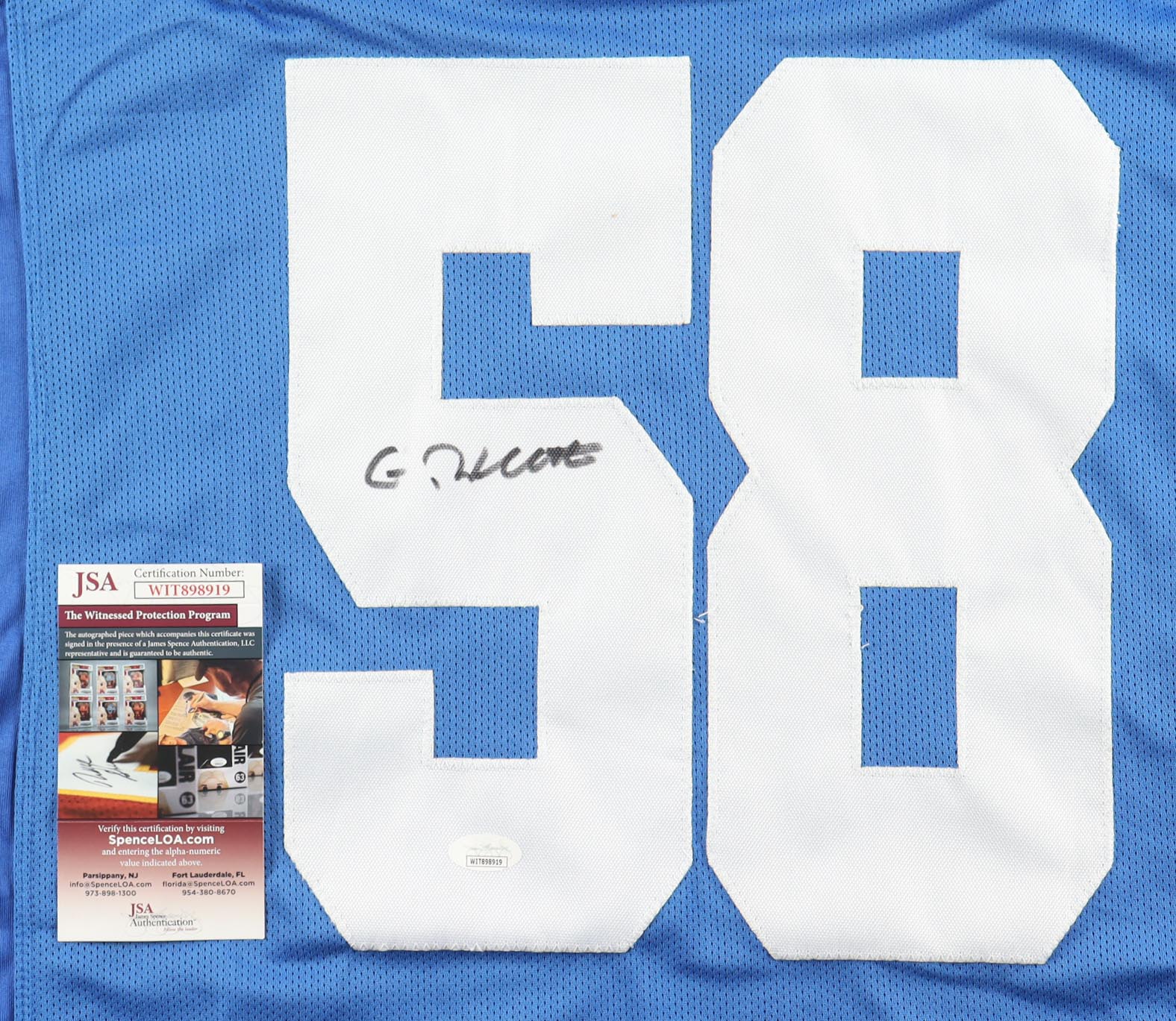Gary Brackett Signed Jersey (JSA) at PristineAuction.com Gary Brackett Signed Jersey (JSA) at PristineAuction.com