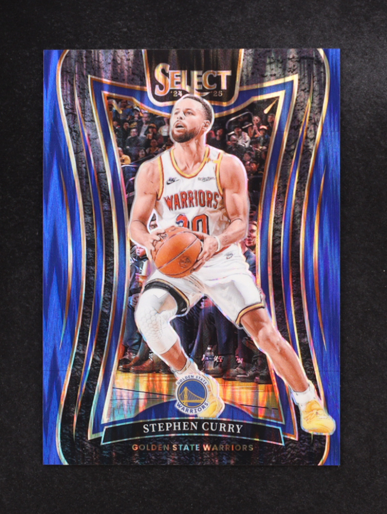Stephen Curry 2024-25 Select Blue Flash Prizms #346 #76/99