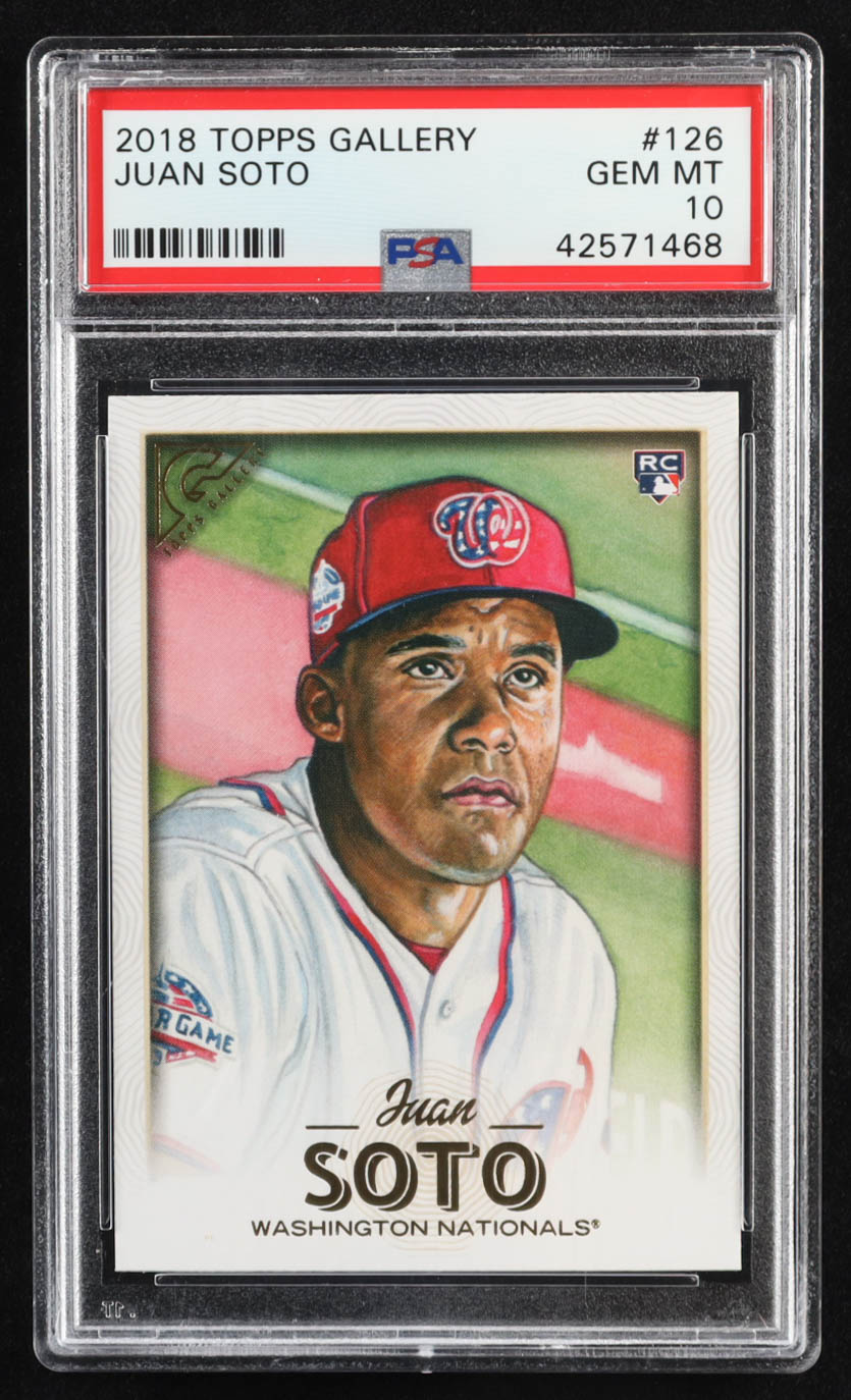 Juan Soto 2018 Topps Gallery #126 RC (PSA 10) at PristineAuction.com Juan Soto 2018 Topps Gallery #126 RC (PSA 10) at PristineAuction.com