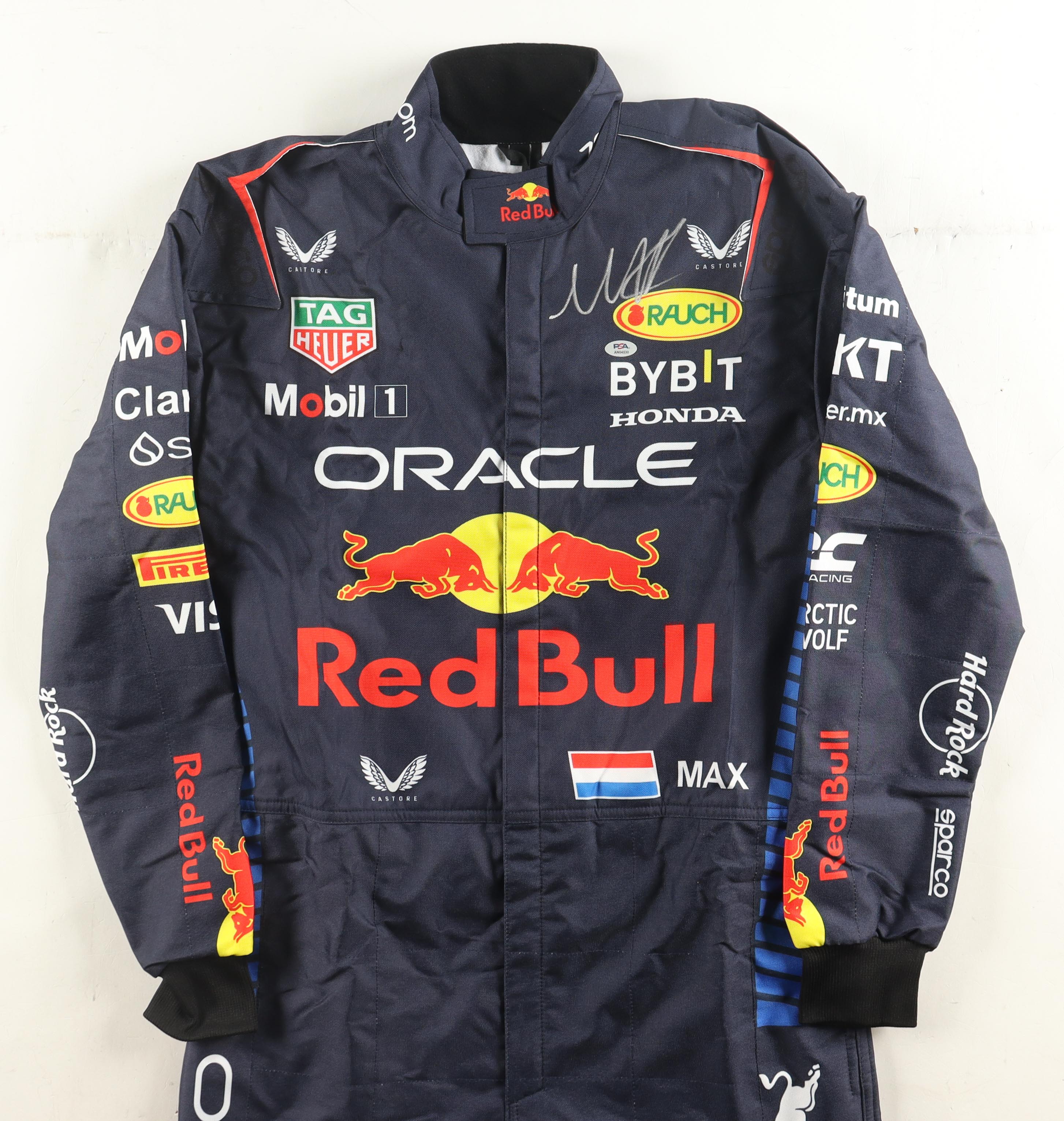 Max Verstappen Signed Red Bull Full-Size Racing Suit with Carrying Bag (PSA) at PristineAuction.com Max Verstappen Signed Red Bull Full-Size Racing Suit with Carrying Bag (PSA) at PristineAuction.com