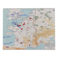 WWII D-Day Veterans Multi Signed 8x10 Invasion Map Photo (PSA) x5 D-Day Veterans at PristineAuction.com
