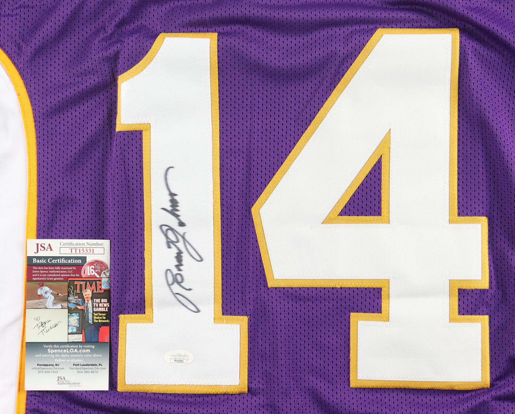 Brad Johnson Signed Jersey (JSA) at PristineAuction.com Brad Johnson Signed Jersey (JSA) at PristineAuction.com