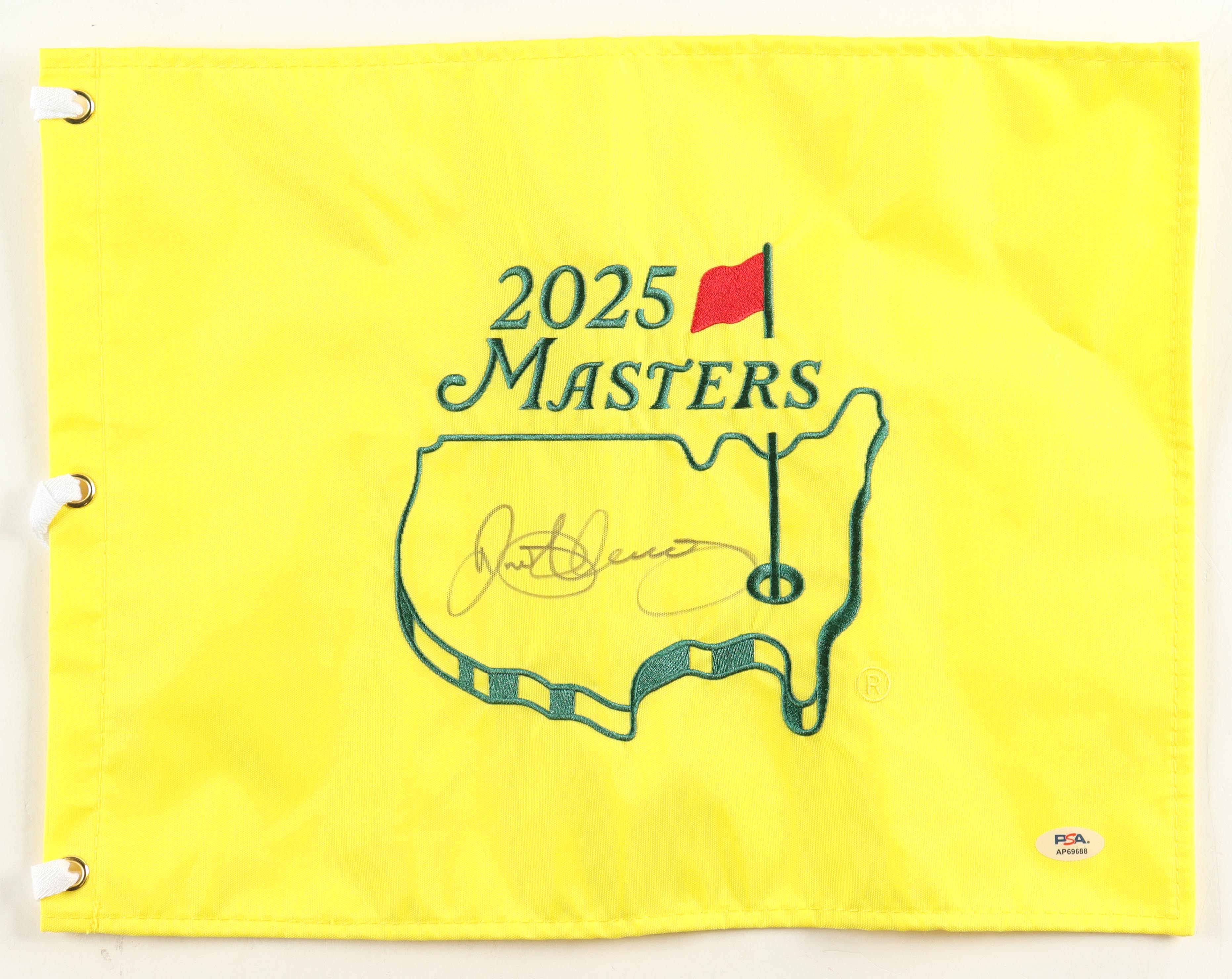 Rory McIlroy 2025 Masters Golf Flag (JSA) at PristineAuction.com Rory McIlroy 2025 Masters Golf Flag (JSA) at PristineAuction.com