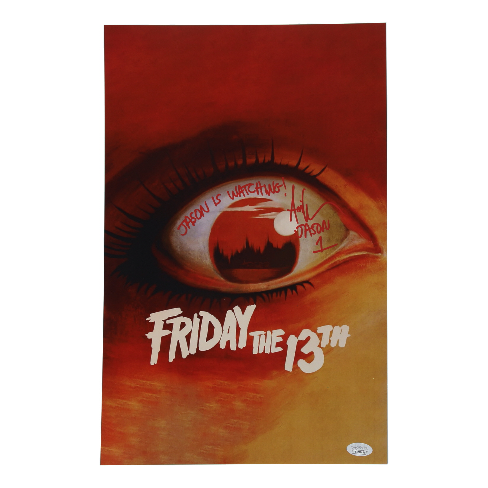Ari Lehman Signed "Friday the 13th" 11x17 Photo Inscribed "Jason is Watching!" & "Jason 1" (JSA) at PristineAuction.com Ari Lehman Signed "Friday the 13th" 11x17 Photo Inscribed "Jason is Watching!" & "Jason 1" (JSA) at PristineAuction.com