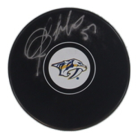Dante Fabbro Signed Predators Logo Hockey Puck (Fanatics) at PristineAuction.com