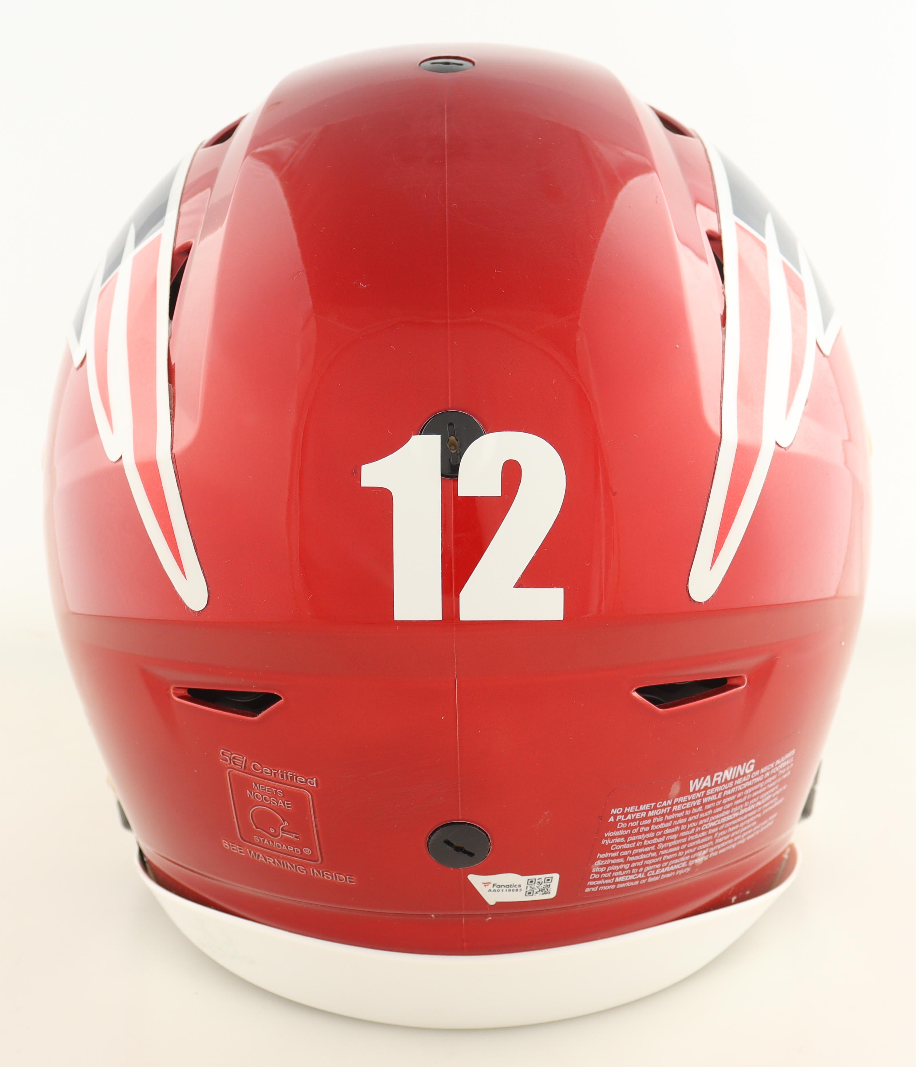 Tom Brady Signed Patriots Full-Size Authentic On-Field Flash Alternate Speedflex Helmet with Custom Visor & 3-D Bumpers (Fanatics & GOAT) at PristineAuction.com Tom Brady Signed Patriots Full-Size Authentic On-Field Flash Alternate Speedflex Helmet with Custom Visor & 3-D Bumpers (Fanatics & GOAT) at PristineAuction.com