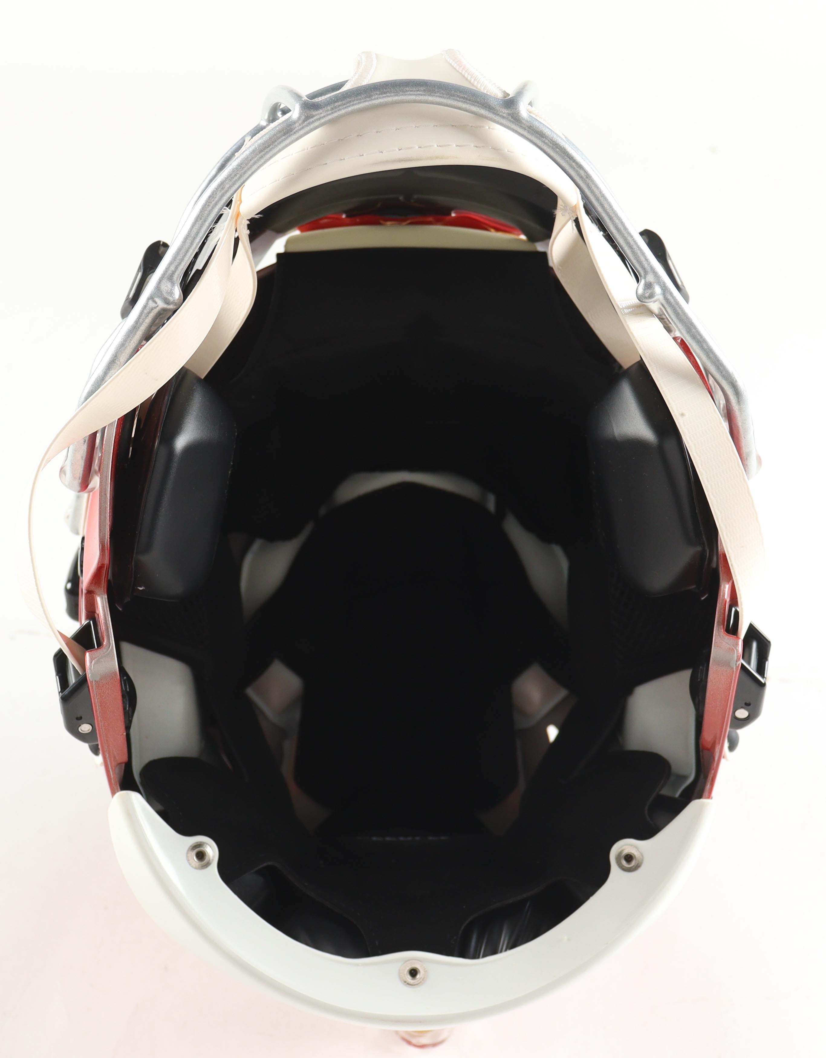 Tom Brady Signed Patriots Full-Size Authentic On-Field Flash Alternate Speedflex Helmet with Custom Visor & 3-D Bumpers (Fanatics & GOAT) at PristineAuction.com Tom Brady Signed Patriots Full-Size Authentic On-Field Flash Alternate Speedflex Helmet with Custom Visor & 3-D Bumpers (Fanatics & GOAT) at PristineAuction.com