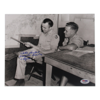 Dutch Van Kirk Signed 8x10 Photo (PSA) WWII Enola Gay Navigator at PristineAuction.com