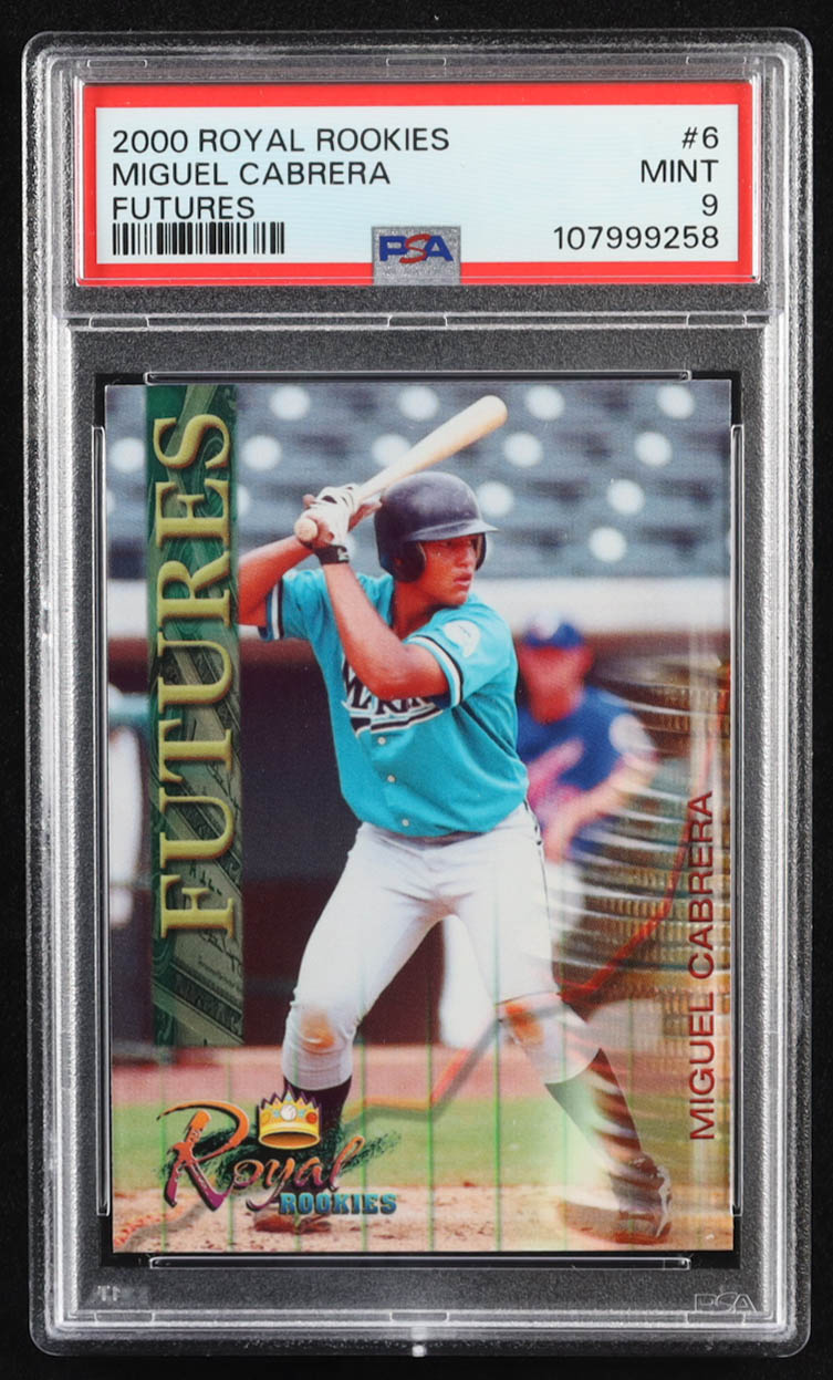 Miguel Cabrera 2000 Royal Rookies Futures #6 RC (PSA 9) at PristineAuction.com Miguel Cabrera 2000 Royal Rookies Futures #6 RC (PSA 9) at PristineAuction.com