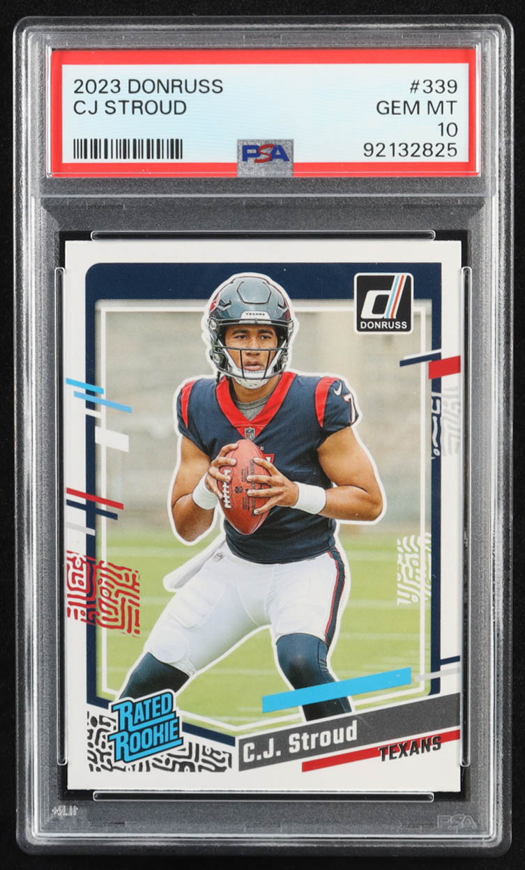 CJ Stroud 2023 Donruss #339 RR RC (PSA 10) at PristineAuction.com CJ Stroud 2023 Donruss #339 RR RC (PSA 10) at PristineAuction.com