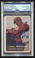 Frank Robinson Signed  1957 Topps #35 RC (PSA) at PristineAuction.com
