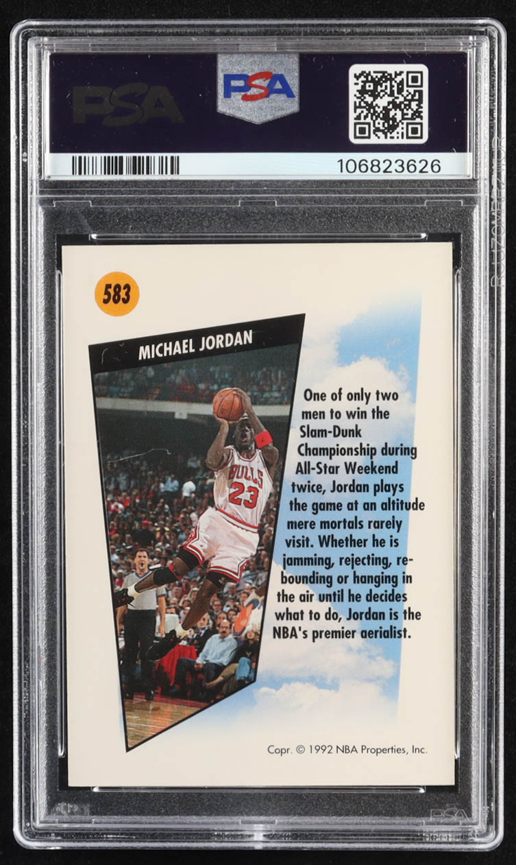 Michael Jordan 1991-92 SkyBox #583 SM (PSA 9) at PristineAuction.com Michael Jordan 1991-92 SkyBox #583 SM (PSA 9) at PristineAuction.com