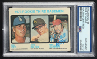 Mike Schmidt Signed 1973 Topps Rookie Third Basemen Ron Cey/John Hilton RC/Mike Schmidt RC (PSA) at PristineAuction.com
