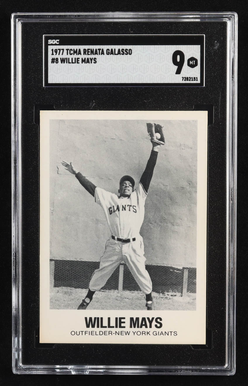 Willie Mays 1977-81 Giants 1962 TCMA #8 Renata Galasso (SGC 9) at PristineAuction.com Willie Mays 1977-81 Giants 1962 TCMA #8 Renata Galasso (SGC 9) at PristineAuction.com