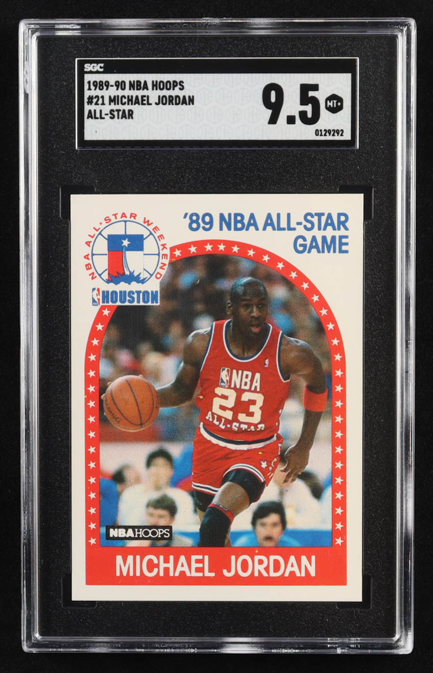 Michael Jordan 1989-90 Hoops #21 AS (SGC 9.5) at PristineAuction.com Michael Jordan 1989-90 Hoops #21 AS (SGC 9.5) at PristineAuction.com