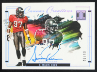 Simeon Rice 2024 Panini Canvas Creations Impeccable Autographs #CC-SRE #46/49 at PristineAuction.com