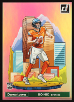 Bo Nix 2024 Panini Donruss Football Oversized Downtown Jumbo #19 RC at PristineAuction.com