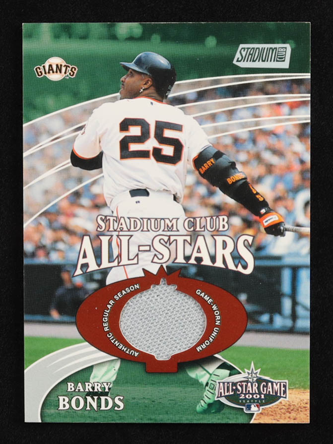 Barry Bonds 2002 Stadium Club All-Star Relics #SCASBB #0293/4800 at PristineAuction.com Barry Bonds 2002 Stadium Club All-Star Relics #SCASBB #0293/4800 at PristineAuction.com