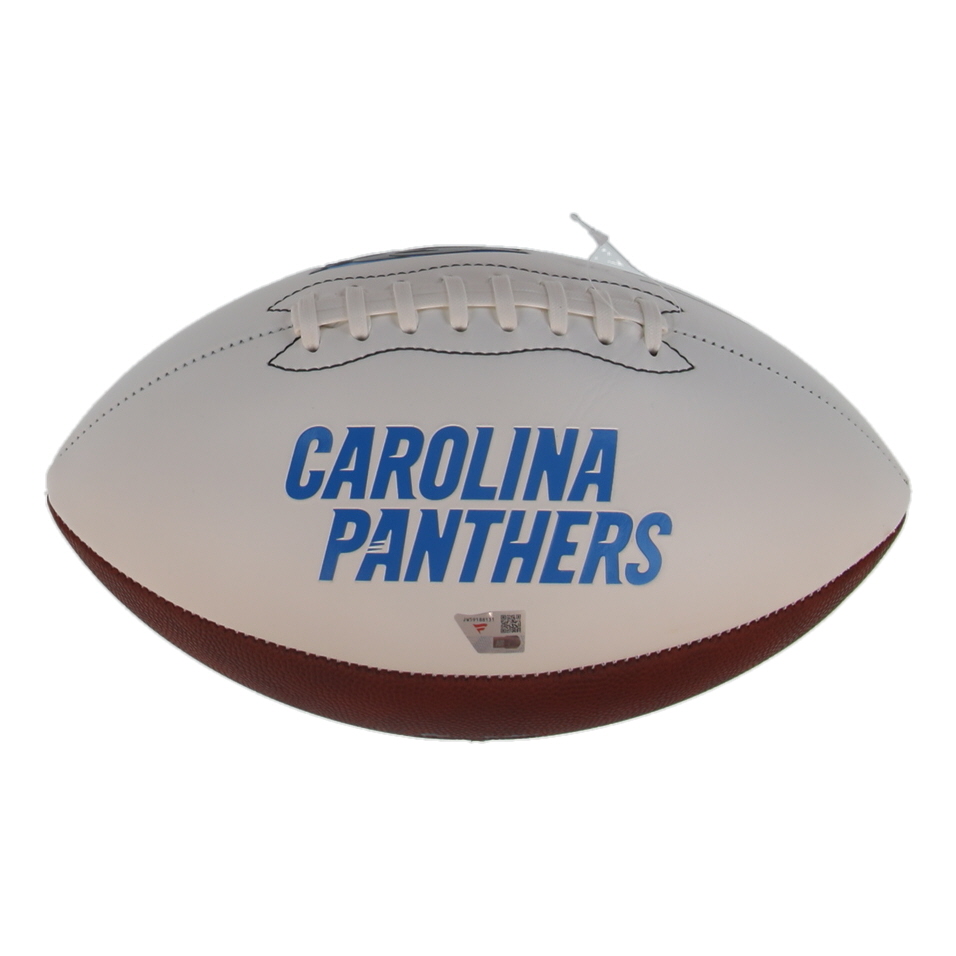 Tetairoa McMillan Signed Panthers Logo Football (Fanatics) at PristineAuction.com Tetairoa McMillan Signed Panthers Logo Football (Fanatics) at PristineAuction.com