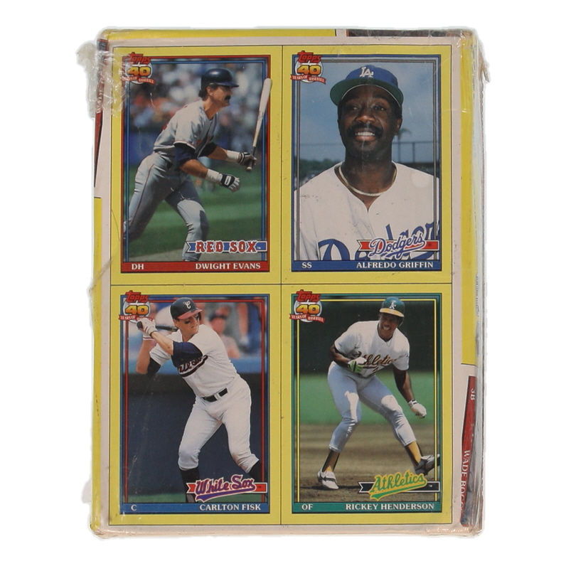 1991 Topps 40 Years of Baseball Wax Box with (36) Packs at PristineAuction.com 1991 Topps 40 Years of Baseball Wax Box with (36) Packs at PristineAuction.com