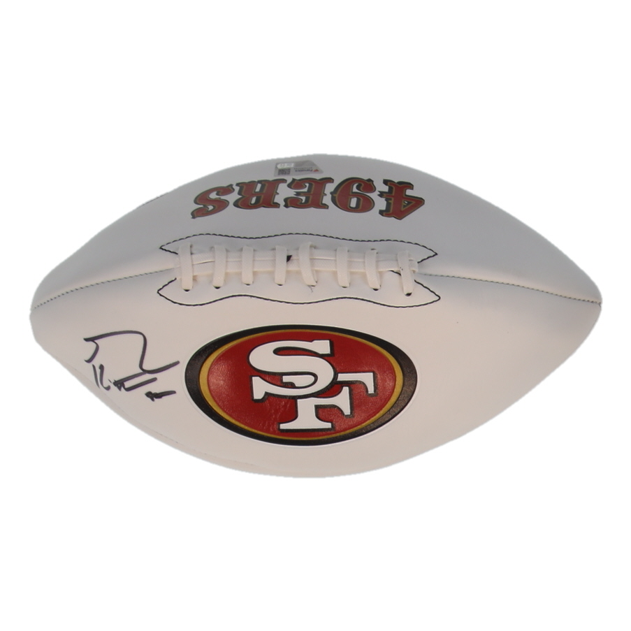George Kittle Signed 49ers Logo Football (Fanatics) at PristineAuction.com George Kittle Signed 49ers Logo Football (Fanatics) at PristineAuction.com