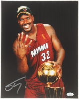 Shaquille O'Neal Signed Heat 11x14 Photo (JSA) at PristineAuction.com