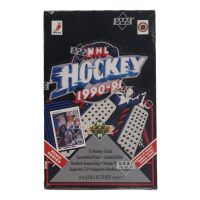 1990-91 Upper Deck High Series Hockey Hobby Box of (36) Packs at PristineAuction.com