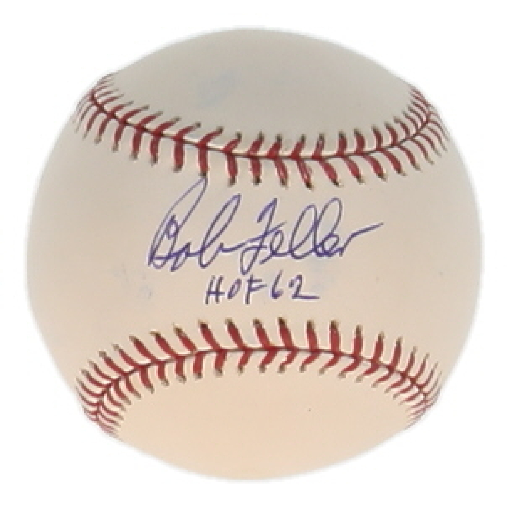 Bob Feller Signed OML Baseball Inscribed "HOF 62" (PSA) at PristineAuction.com