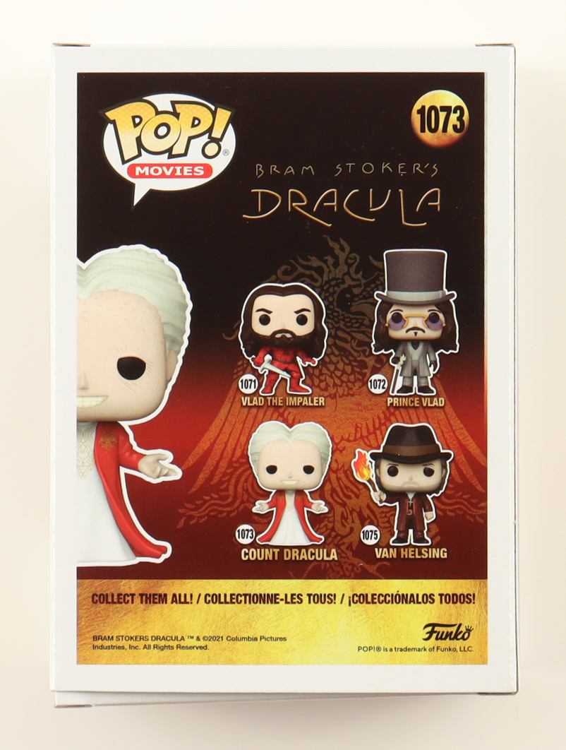 Gary Oldman Signed "Bram Stoker's Dracula" #1073 Count Dracula Funko Pop! Vinyl Figure (ACOA) at PristineAuction.com Gary Oldman Signed "Bram Stoker's Dracula" #1073 Count Dracula Funko Pop! Vinyl Figure (ACOA) at PristineAuction.com