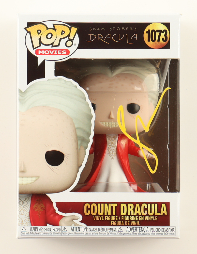 Gary Oldman Signed "Bram Stoker's Dracula" #1073 Count Dracula Funko Pop! Vinyl Figure (ACOA) at PristineAuction.com Gary Oldman Signed "Bram Stoker's Dracula" #1073 Count Dracula Funko Pop! Vinyl Figure (ACOA) at PristineAuction.com