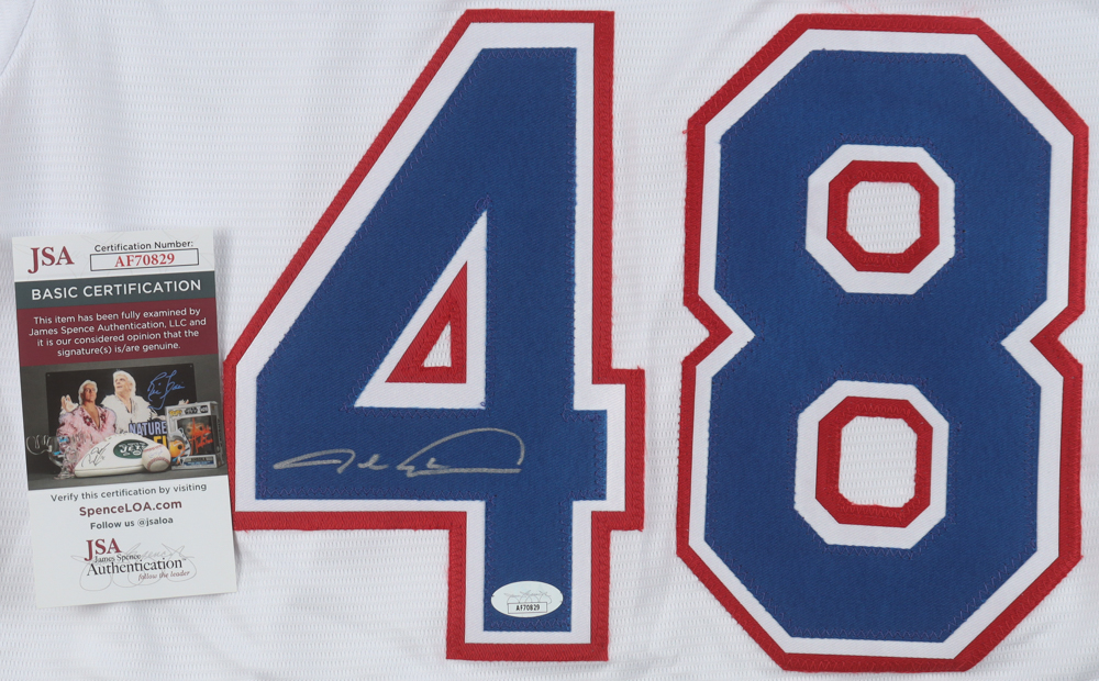 Jacob deGrom Signed Rangers Nike Authentic Jersey (JSA) at PristineAuction.com Jacob deGrom Signed Rangers Nike Authentic Jersey (JSA) at PristineAuction.com