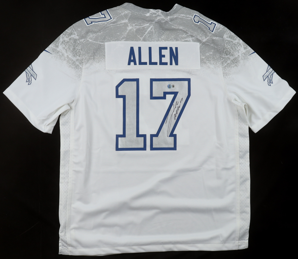 Josh Allen Signed Bills Nike Authentic Jersey (Beckett) at PristineAuction.com Josh Allen Signed Bills Nike Authentic Jersey (Beckett) at PristineAuction.com